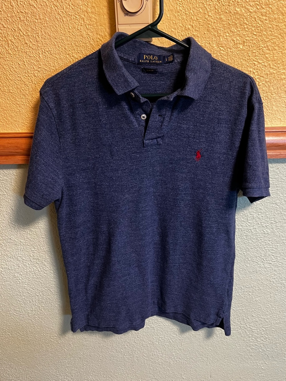Ralph Lauren Navy Polo with Red Pony Logo